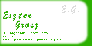 eszter grosz business card